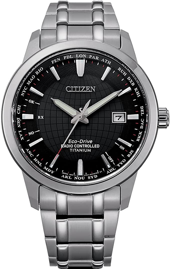 Citizen Men's Analog Eco-Drive Watch Titanium Strap CB0190-84E